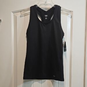 DSG Black Sleeveless Fitted Tank Top